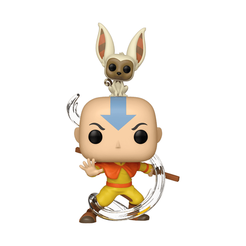 Aang with Momo