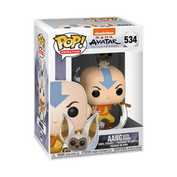 Aang with Momo