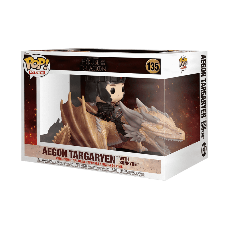 Aegon Targaryen with Sunfyre