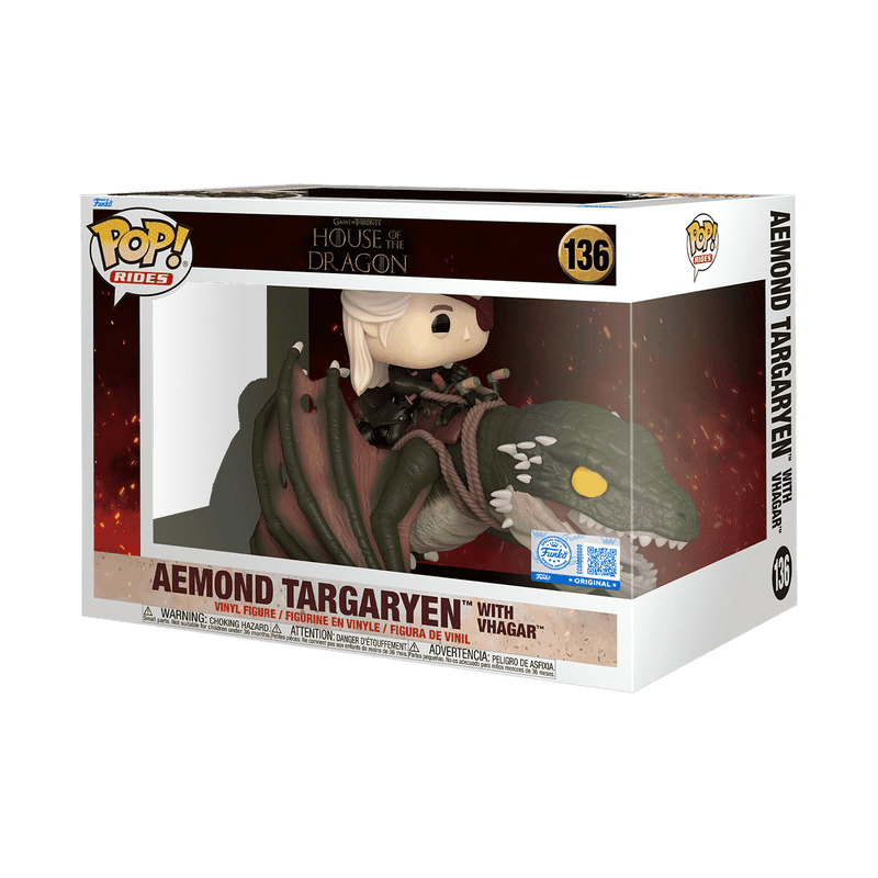 Aemond Targaryen with Vhagar figure