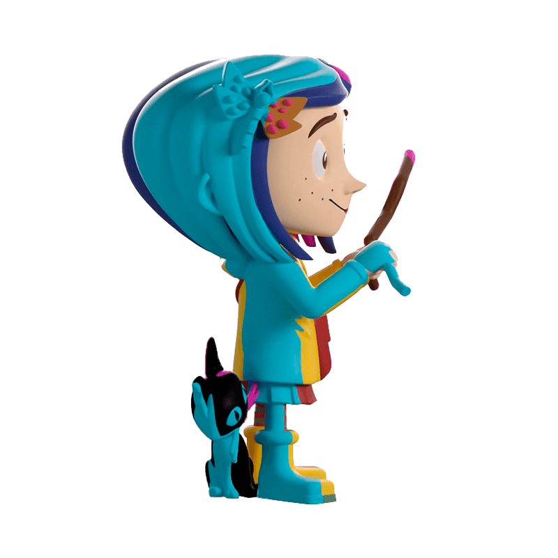 Illuminated Coraline figure
