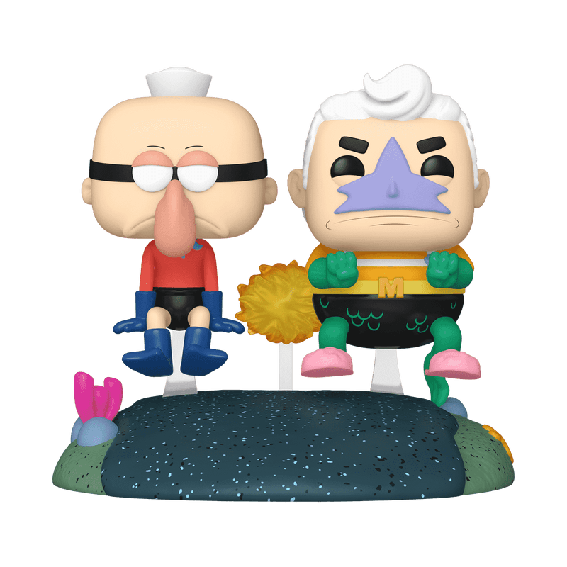 Mermaidman and Barnacleboy figure