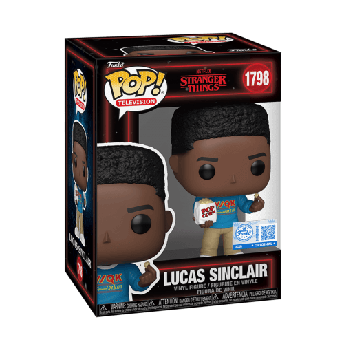 Lucas Sinclair signed Caleb McLaughlin figure