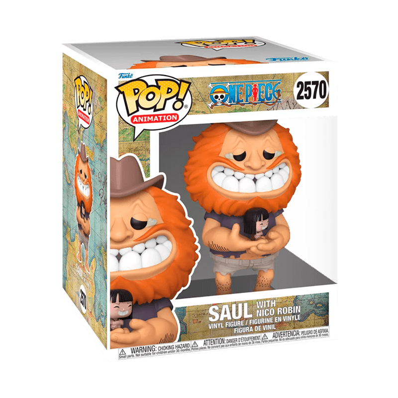 Saul with Nico Robin figure