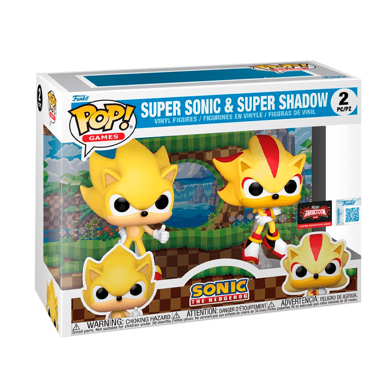 Super Sonic and Super Shadow figure